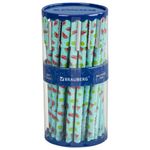 Ручка шариковая BRAUBERG SOFT TOUCH STICK "JUICY FRUIT", СИНЯЯ, мягкое покрытие, узел 0,7 мм, 143704