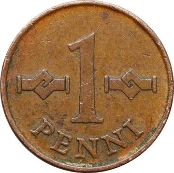 1 пенни 1963-1969 Финляндия