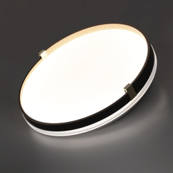 7647/CL PALE SN 189 Светильник пластик/белый/черный/золотой LED 30Вт 4000К D340 IP43 OLIDI BLACK