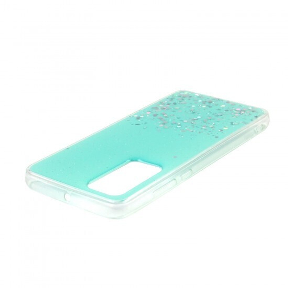 Чехол ТПУ с блестками для Huawei P40, 011057 Мятный