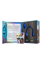 Синий многофункциональный вибратор Etern с пультом ДУ (Цвет: синий)