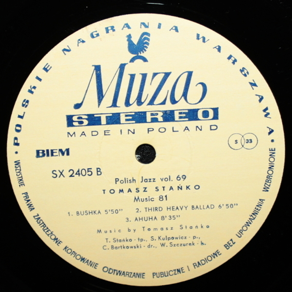 Tomasz Stanko / Music 81 (LP)