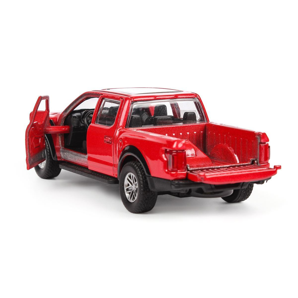 Модель ин. мет. "Ford F150 Raptor" 12см, двери, багаж, красный, в коробка F150RAP-12-RD (Технопарк)