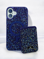 Чехол Swarovski с картхолдером для iPhone 16