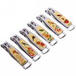 Кусачки для ногтей «Нежные цветы», цвет серебро/золото, 5см