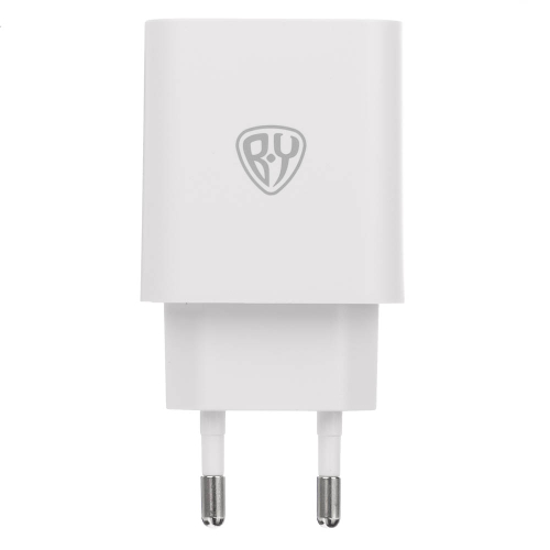 Сетевое зарядное устройство BY Jupiter 18Вт, USB-A, QC, 110-220В, 50/60 Гц, пластик, белый