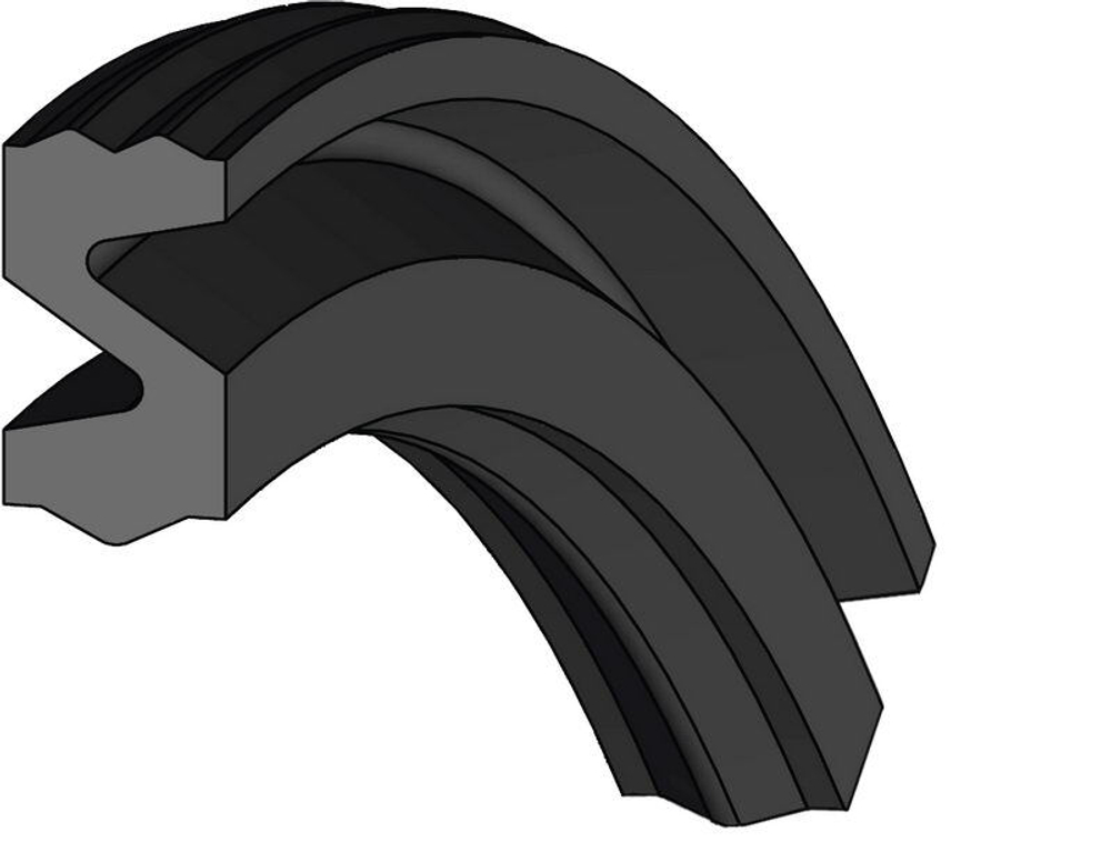 A856-010 Пневматическое уплотнение штока 10-17-2,5