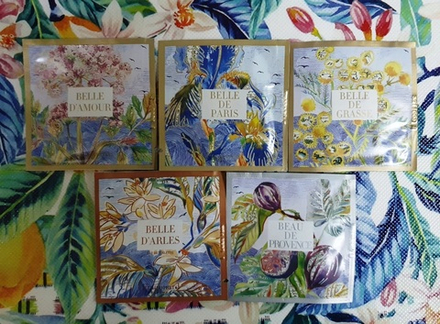 Набор "Цветы парфюмера" из 5 аромасалфеток