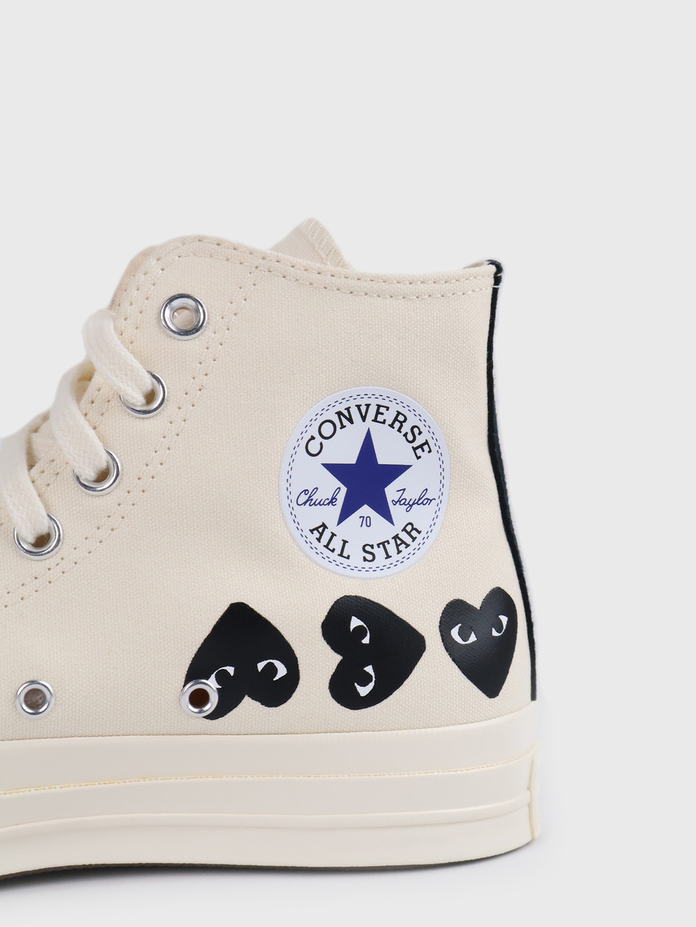 Кеды Converse x Comme des Garcons Play Chuck 70 Off-White Multi Heart