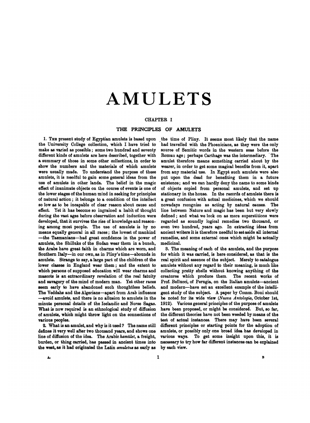 Amulets. Illustrated by the Egyptian collection in University College, London | W. M. Flinders Petrie