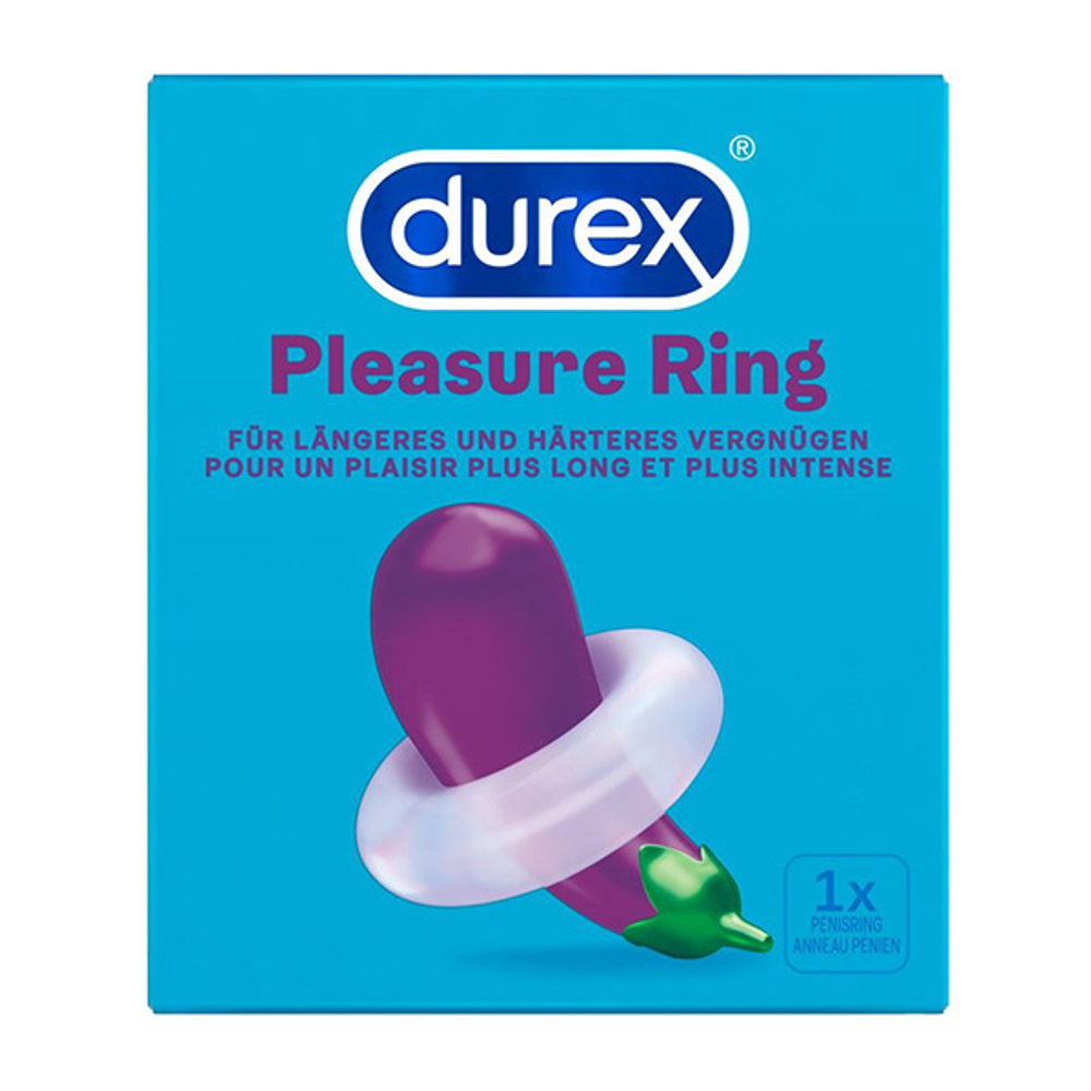 Прозрачное эрекционное кольцо Durex Pleasure Ring