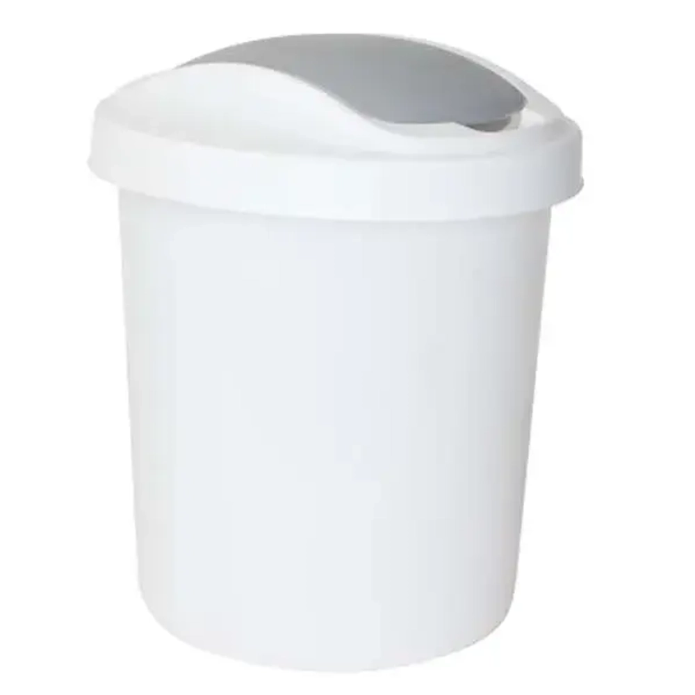 Контейнер для мусора Ориджинал 12 л белый (комплект 8 шт)