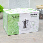 Чайник заварочный 1л стеклянный, 125-008