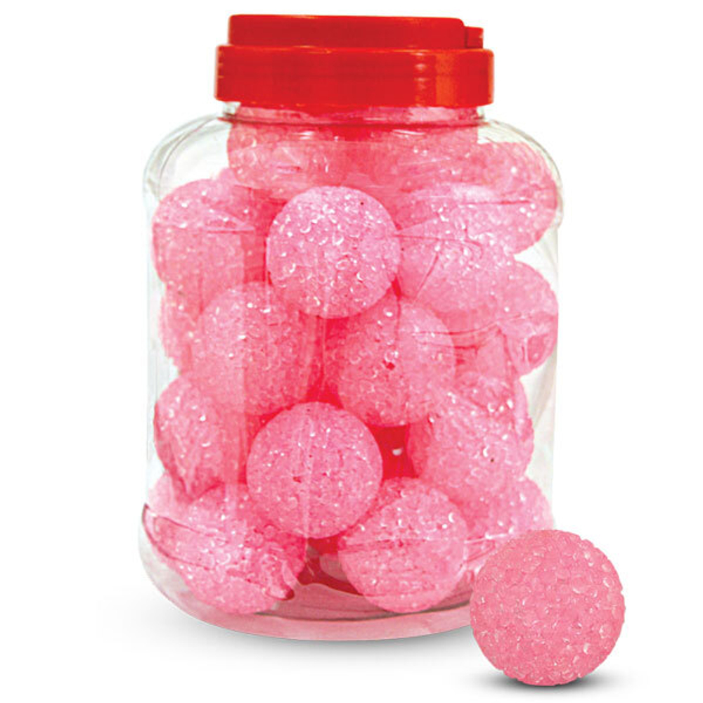 Игрушка для кошек "Мяч зернистый", розовый, d41мм (банка 30шт.), Triol