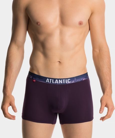 Трусы мужские боксеры (3шт), Atlantic 3MH-159, черные + графит + темно-фиолетовые