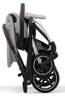 Прогулочная коляска Cybex Eezy S Twist Plus 2 SLV Fog Grey с дождевиком