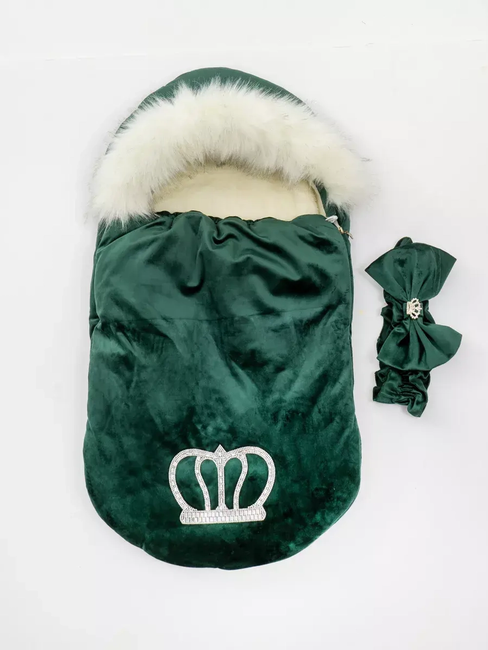 Конверт на выписку новорождённому зимний