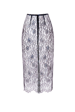 «Soft lace skirt» Прозрачная юбка миди из кружева.