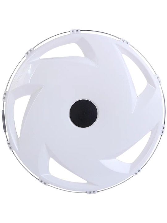 Колпак колеса R-22,5 заднего (пластик) (белый) "Вентилятор"
