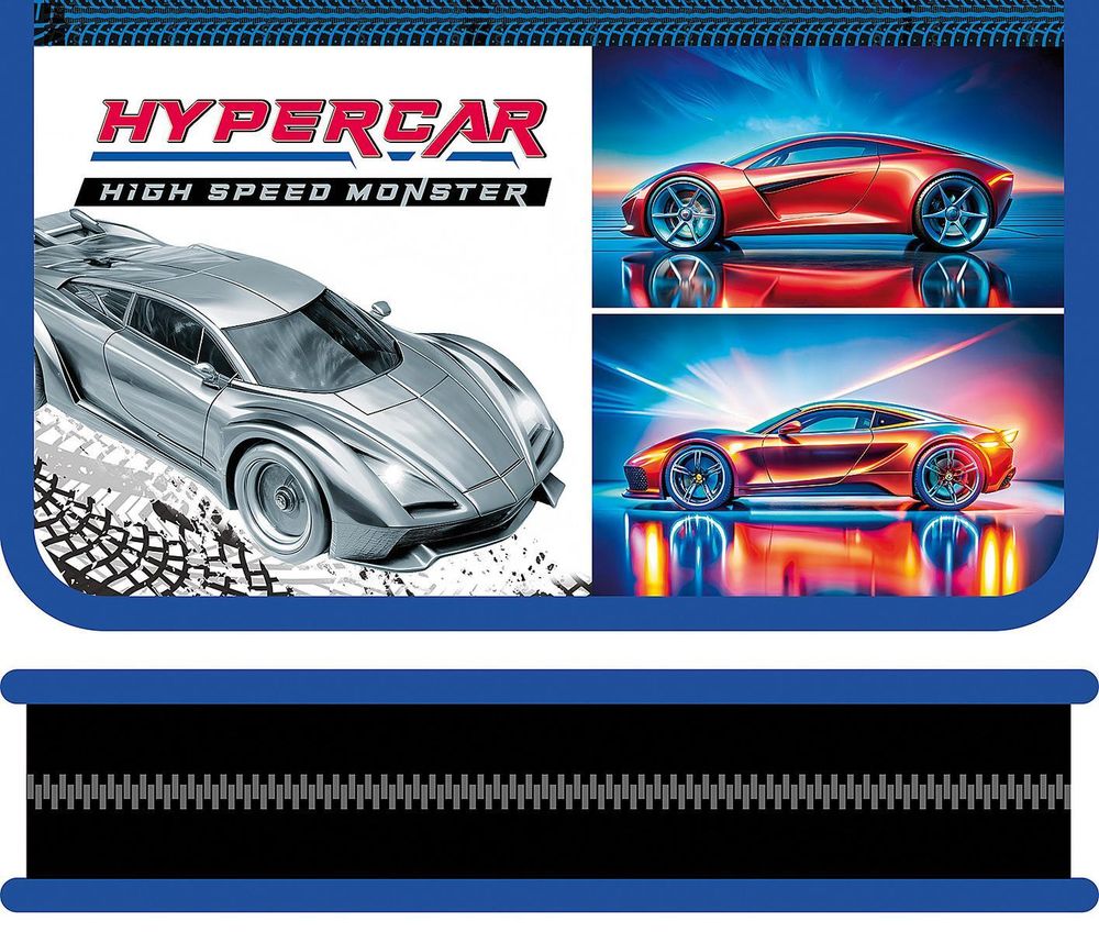 Пенал 1 секц. большой 190/115 &quot;Hypercar 2025&quot; (Пчёлка)