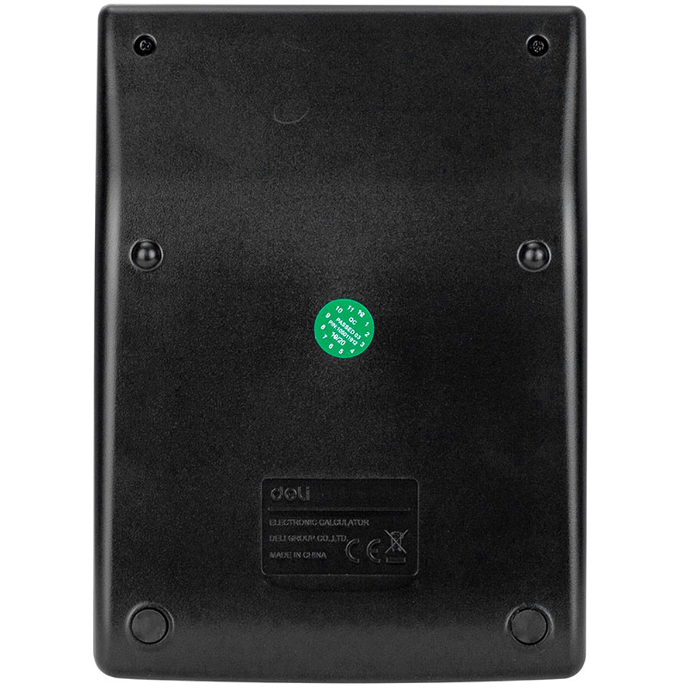 Калькулятор настольный DELI "1519A" 12 разрядный, 144х103х25 мм, черный