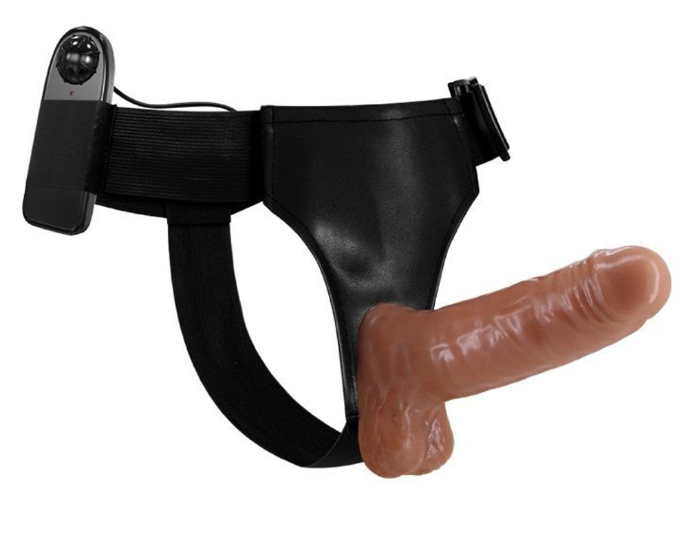 Страпон на трусиках Baile Ultra Passionate Harness, вибрация, 16 см