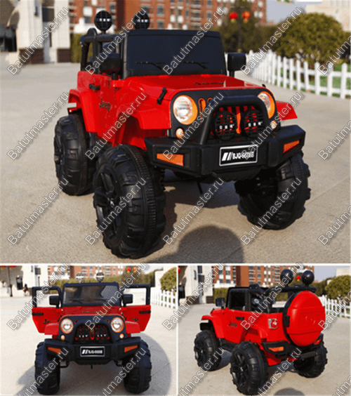Детский электромобиль "Wrangler 218" красный, стандартная комплектация