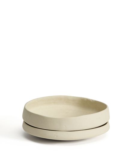 Кухонный поднос Mireni из папье-маше бежевый Ø 29 см