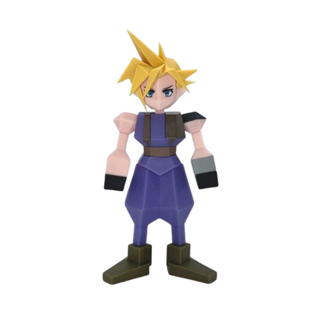 Фигурка Final Fantasy VII Polygonal Soft Vinyl Figure - Cloud Streif