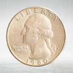 USA, ¼ Dollar, 1980 - Washington Quarter (D), XF