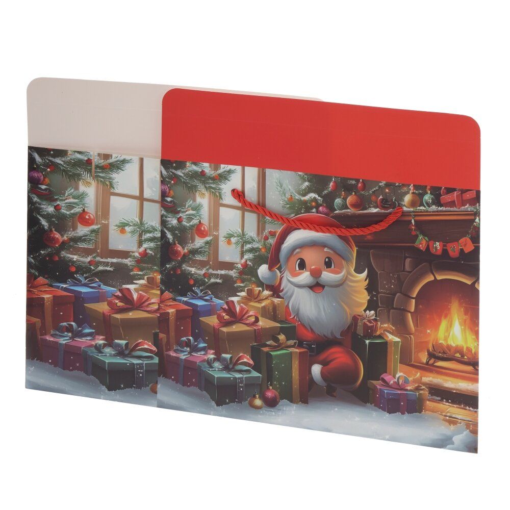 GAEM Пакет подарочный M (бумага 350г/м2, блок 12шт), L27,5 W12,5 H23 см, 4в.