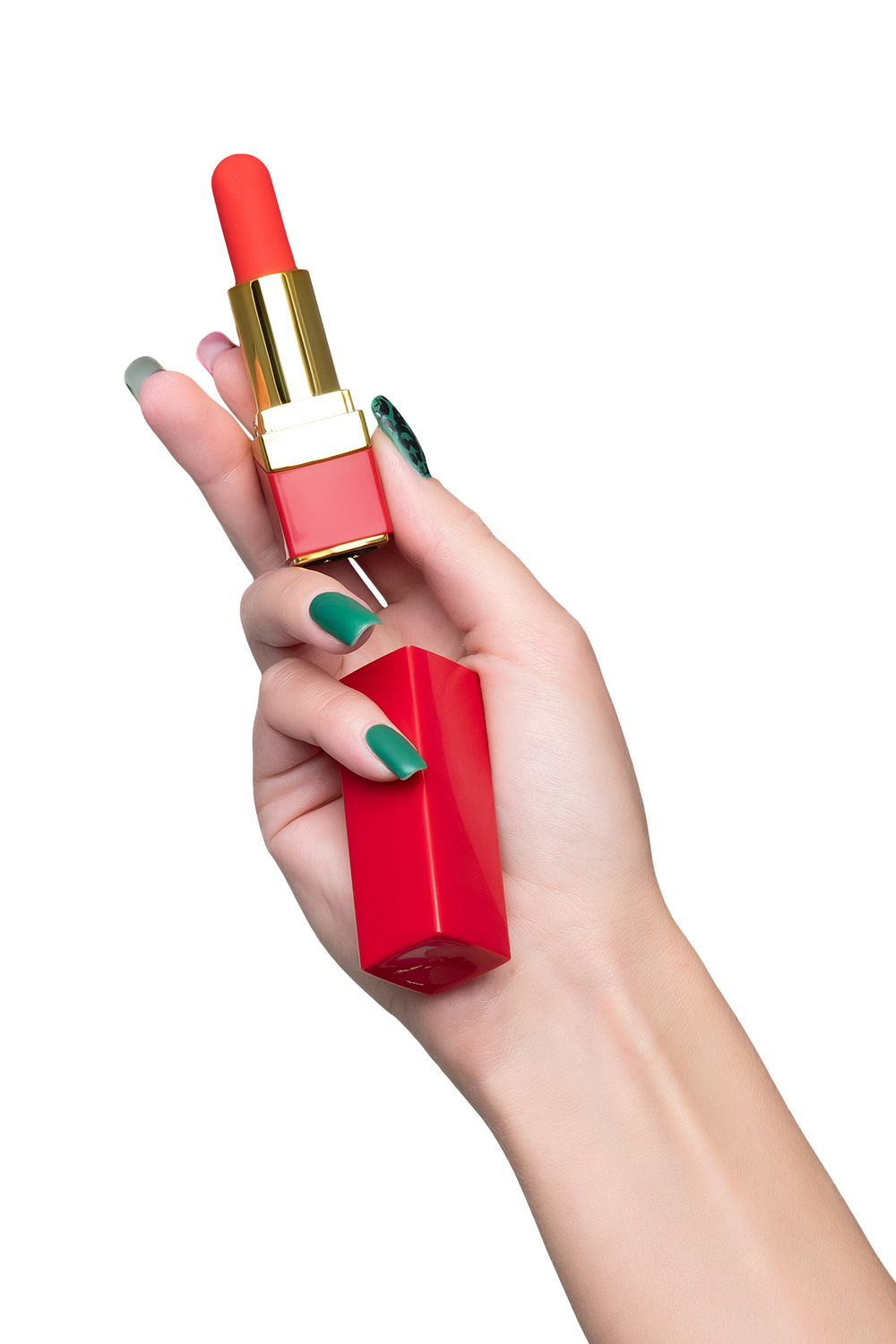 Минивибратор Flovetta помада красный 9 см