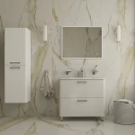 Тумба с раковиной Iddis Brick BRI80WFi95K 80 белая
