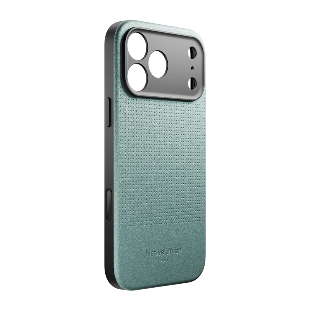 Кожаный чехол MagSafe Native Union Active Case для iPhone 17 Pro Max Текстурированный гибридный чехол из экокожи с защитой камеры, повышенным уровнем защиты при падении и сенсорной накладкой для Контроллера камеры