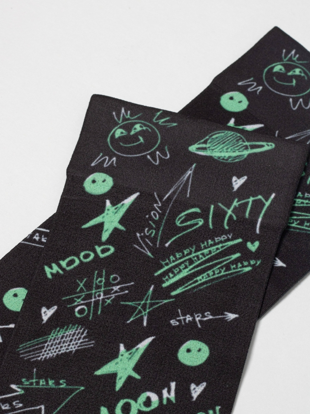 CONTE FANTASY Плотные носки с черным мыском и рисунком «Moon»