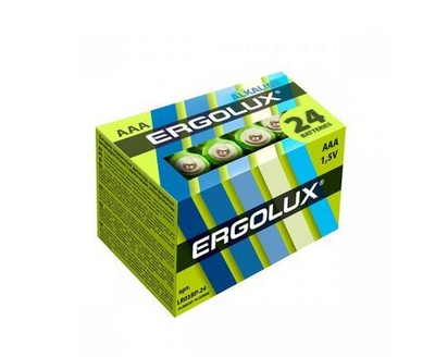 Батарейки мизинчиковые ААА / Ergolux / AAA щелочные,24 шт.