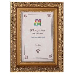 Фоторамка FA Садко 10х15 пластиковая семейная цвет золотой гобелен | FA фототовары