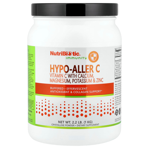 NutriBiotic, Immunity, Hypo-Aller C, витамин C с кальцием, магнием, калием и цинком, 1 кг (2,2 фунта)