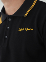 Футболка поло Город Горький черная