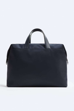 ZARA СУМКА ИЗ НЕЙЛОНА, СИНИЙ