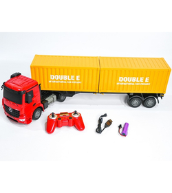 Радиоуправляемый тягач на 2 контейнера Double Eagle Mercedes-Benz Arocs 1/26 2.4G RTR