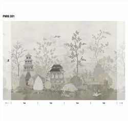 Панорама Сад уединения панно