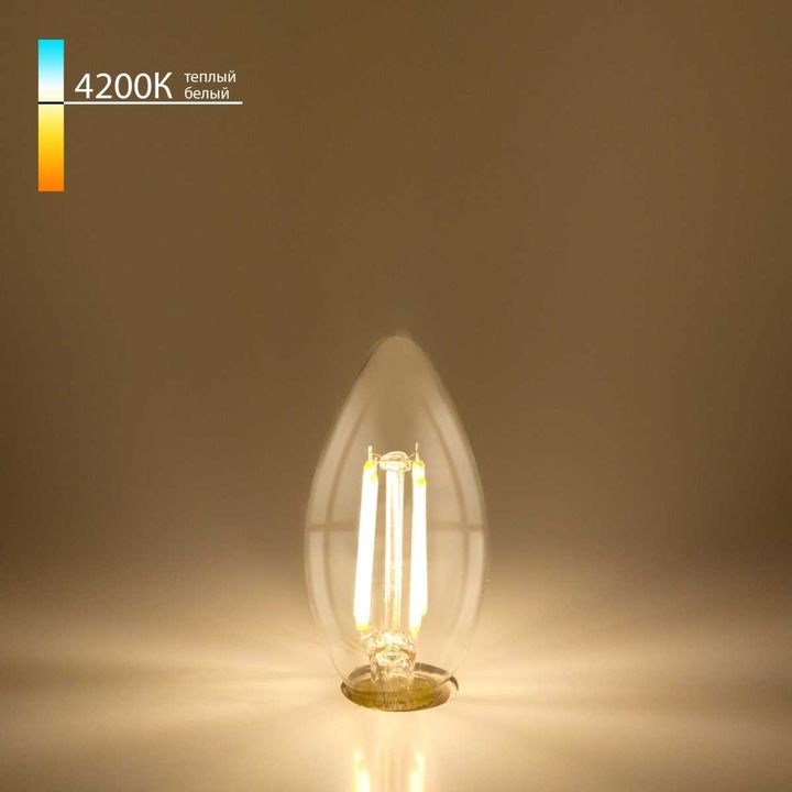 Лампа светодиодная филаментная Elektrostandard BLE1426 E14 9W 4200K прозрачная a050132