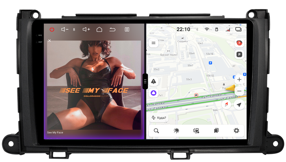 Магнитола для Toyota Sienna 3 2010-2014 - Redpower 85170 PRO/PROmax ТОП звук, 2K QLED, Android 14, CarPlay, 4G SIM-слот