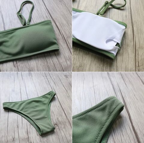 Купальник бандо KHAKI ALICE
