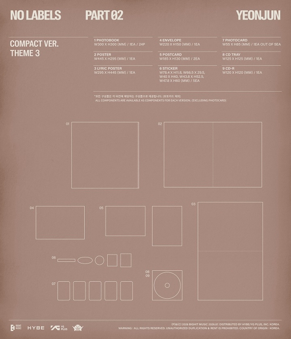 Альбом YEONJUN - NO LABELS: PART 02 (Compact Ver.)