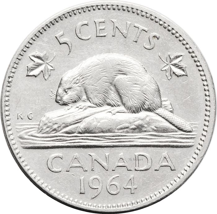 5 центов 1964 Канада