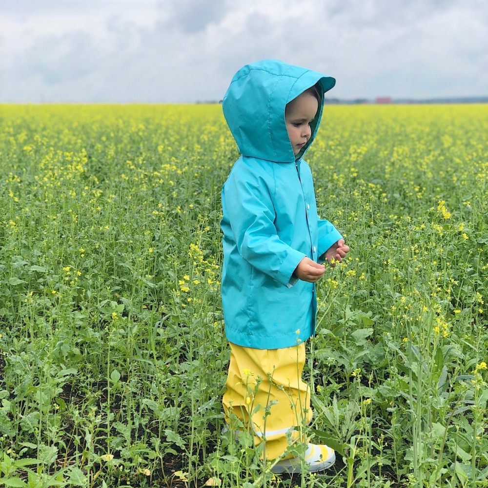 Дождевик "черепашка" (точки на голубом)