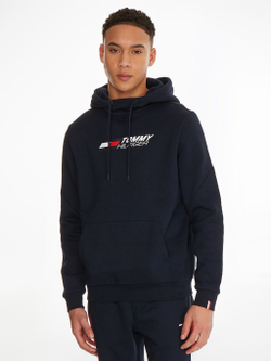 Мужская теннисная кофта Tommy Hilfiger Essentials Hoody - desert sky
