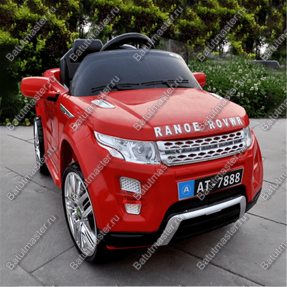 Детский электромобиль "Range Rover" красный, расширенная комплектация